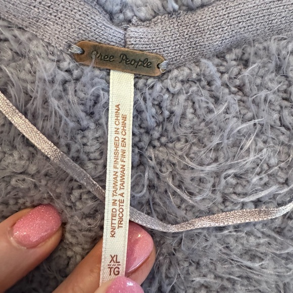 Free People V Neck Pullover Falling Star XL NWT - Picture 3 of 3